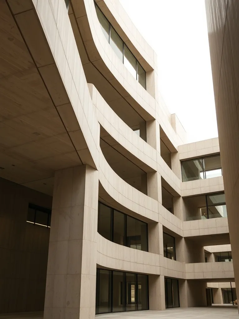 Minimalist architectural abstract, clean lines, geometric sh