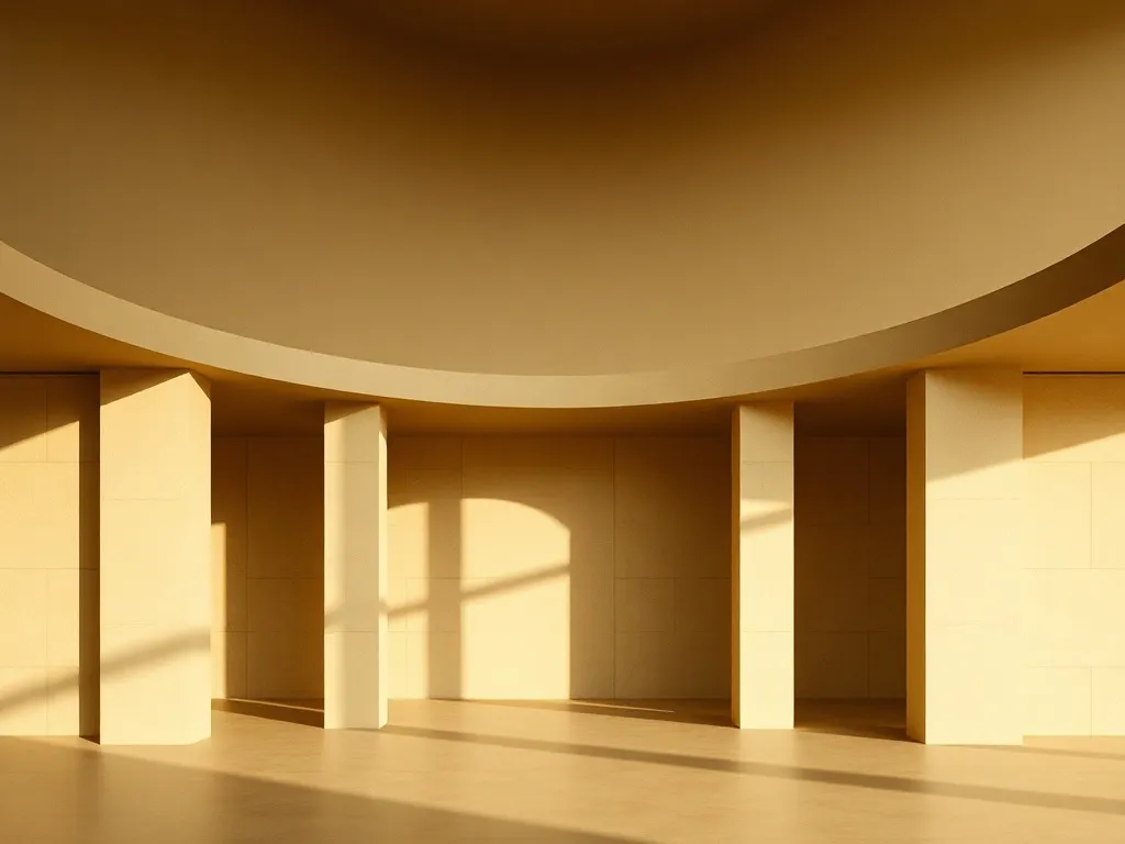 Abstract geometric architectural composition with clean line